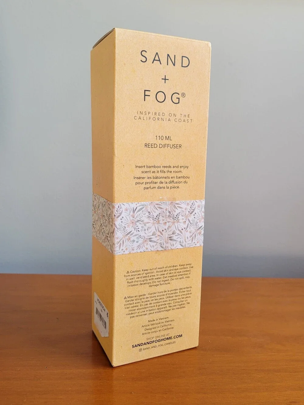 Sand + Fog Eucalyptus 110mL Reed Diffuser Dried Floral Gift Set NEW